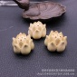 黄杨木精雕滴血莲花45mm DIY挂件配饰 黄杨木佛珠批发